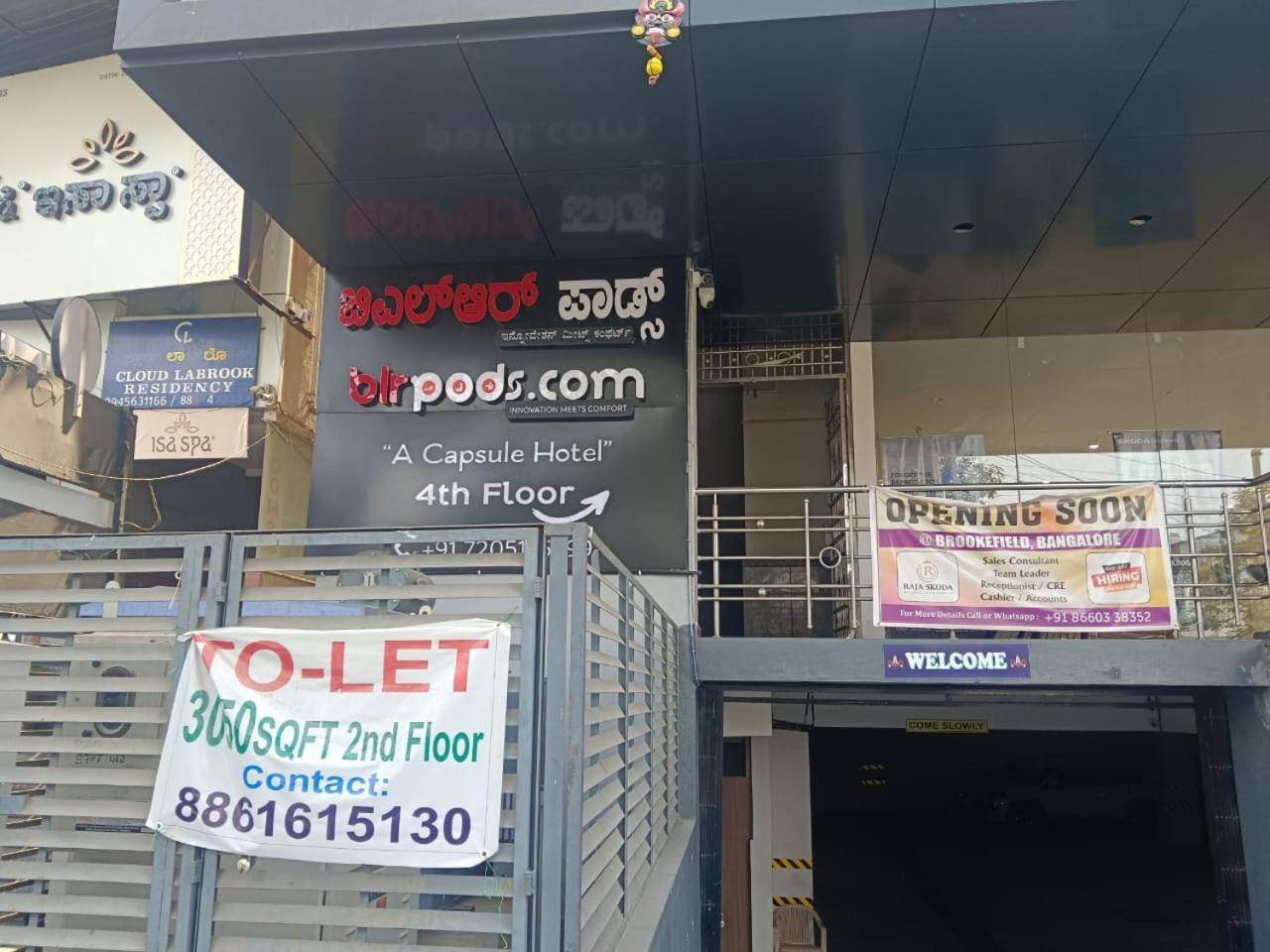 Hotel Blr Pods Bengaluru Zewnętrze zdjęcie